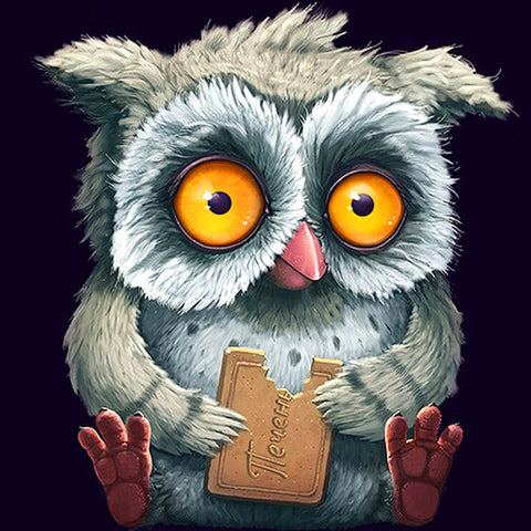 Beautiful Little Owl - TryPaint