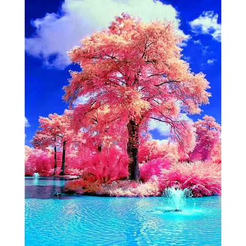 Pink Trees Landscape