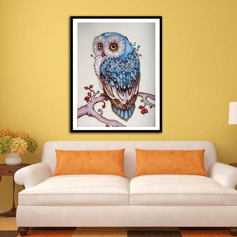 Owl diamond painting - Diamond Painting House