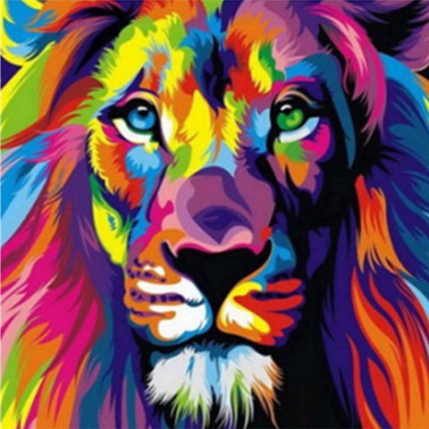 Colorful Lion Animal - TryPaint