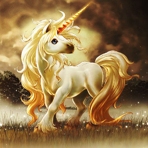 Gold Unicorn - TryPaint