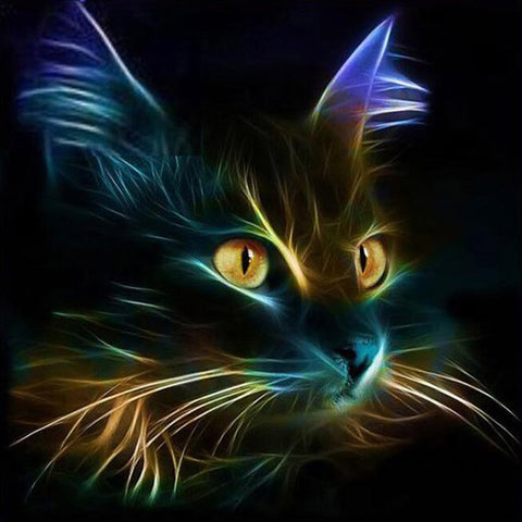 Fluorescence Cat - TryPaint