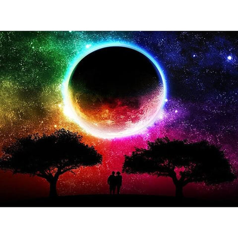Colorful Moon Couple