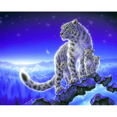 Leopard Family Sky - TryPaint