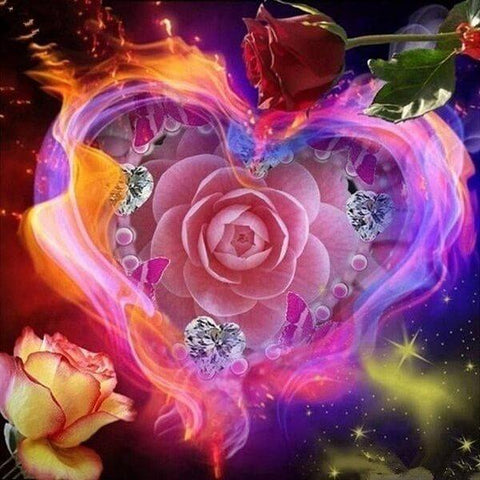 Enchanted Rose Heart