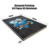 Diamond Painting Blue Owl Diamond Painting Notebook - TRYPAINT