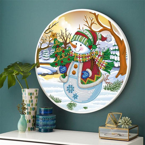 Hanging Snowman With Frame