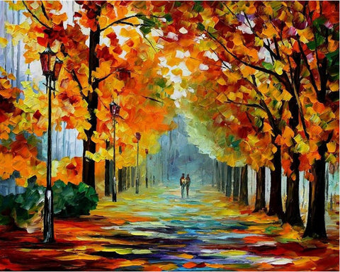 Autumn Road Landscapes - TryPaint
