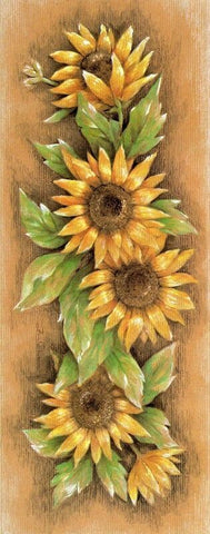Wooden Sunflower On Wall - TryPaint
