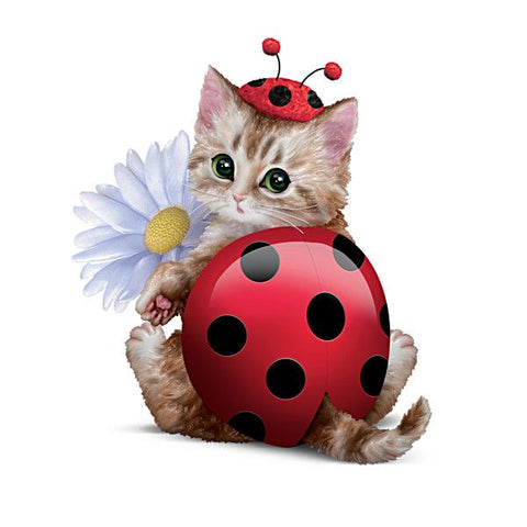 Ladybug Flower Cat - TryPaint