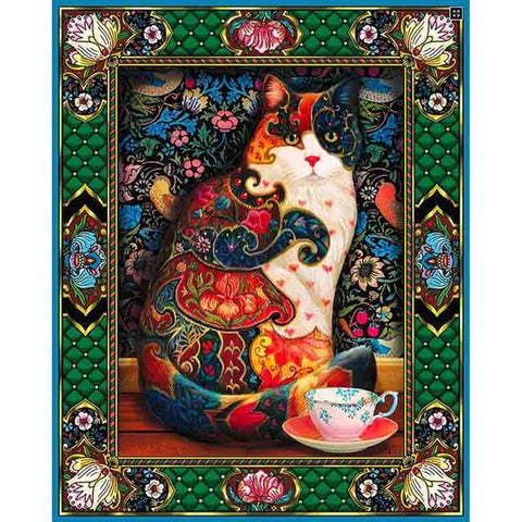 Tapestry Cat Art - Diamond Paintings 