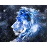 Blue Galaxy Lion