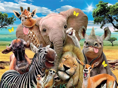 Happy Wildlife Animals - TryPaint