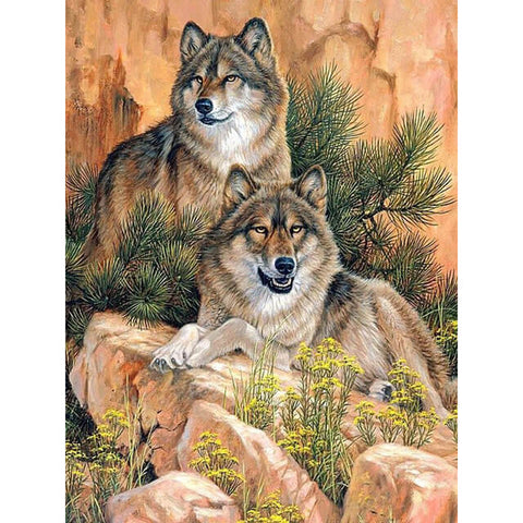 Two Mountain Wolves
