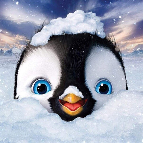 Cartoon Penguin Animal - TryPaint