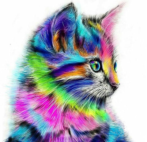 Psychedelic Little Cat - TryPaint