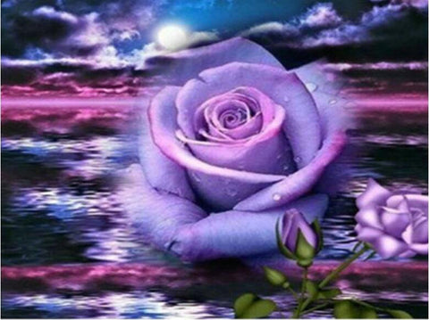Purple Rose Flower - TryPaint