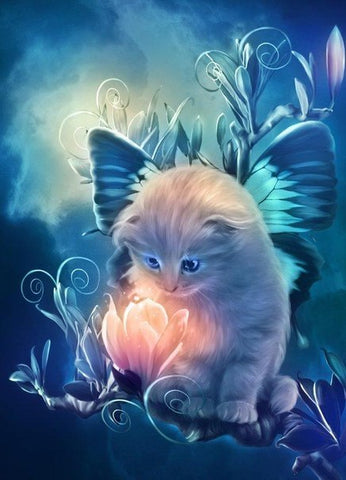 Night Flower Cat - TryPaint