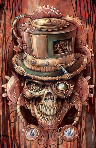 Mechanical Skulls Head - TryPaint