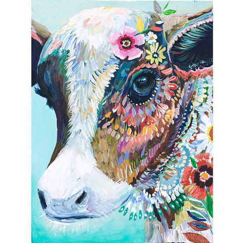 Colorful Flower Cow - TryPaint