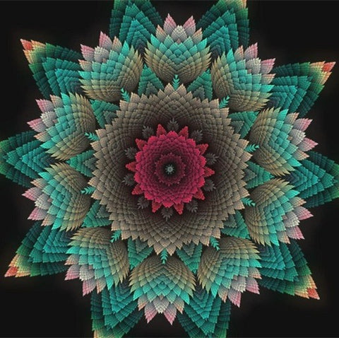 Colorful Mandala Painting - TryPaint