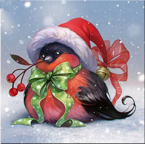 Christmas Cherry Bird - TryPaint