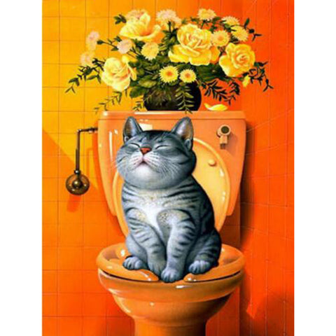 Toilet Cat - TryPaint