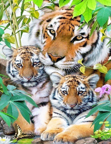 Tigers Family - TryPaint