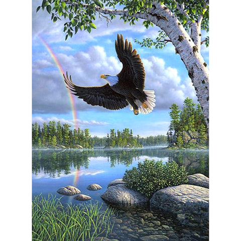 Flying Eagle Landscape - TryPaint