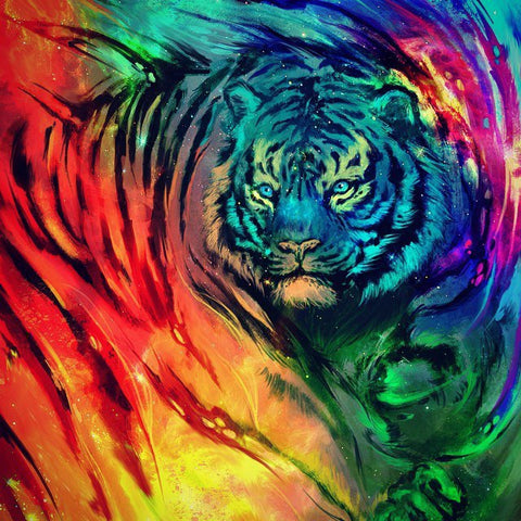 Colorful Tiger Animal - TryPaint
